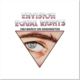 Envision Equal Rights 1993 March Gay LGBT Retro Vintage Posters and Art